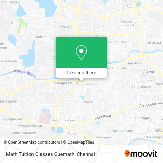 Math Tuition Classes Cuemath map