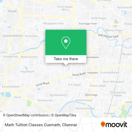 Math Tuition Classes Cuemath map