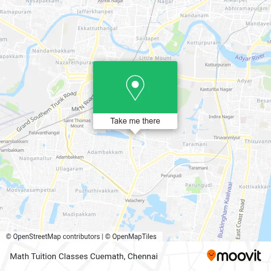 Math Tuition Classes Cuemath map