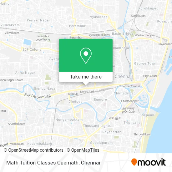 Math Tuition Classes Cuemath map