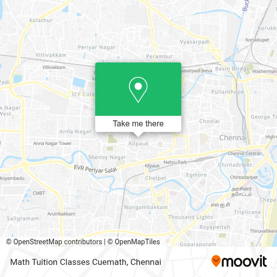 Math Tuition Classes Cuemath map