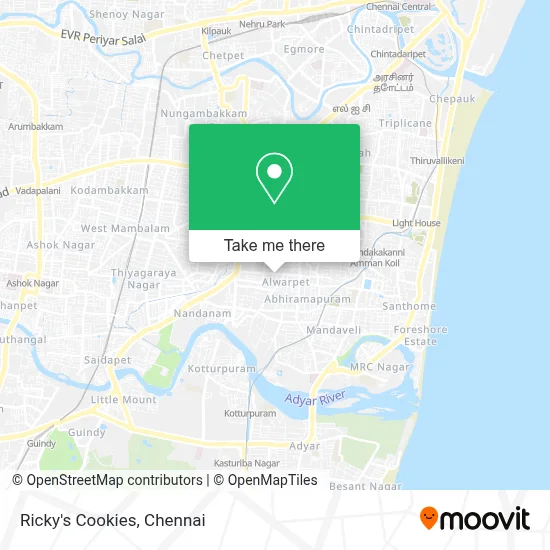 Ricky's Cookies map
