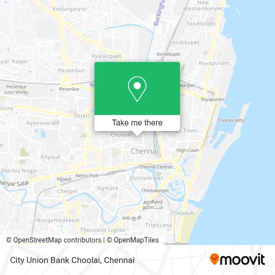 City Union Bank Choolai map