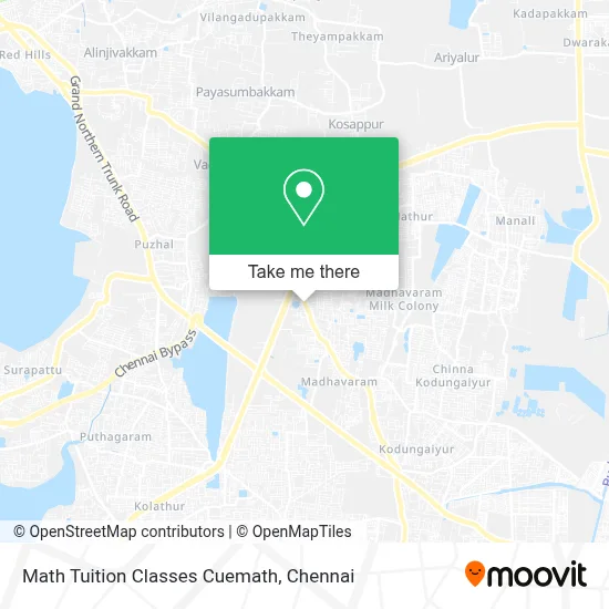Math Tuition Classes Cuemath map