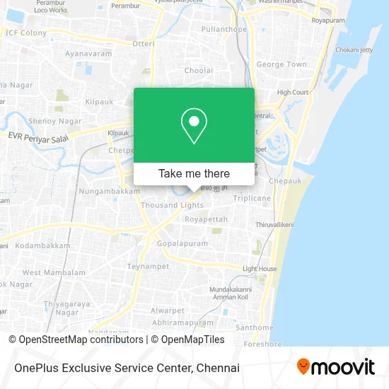 Oneplus Exclusive Service Center map
