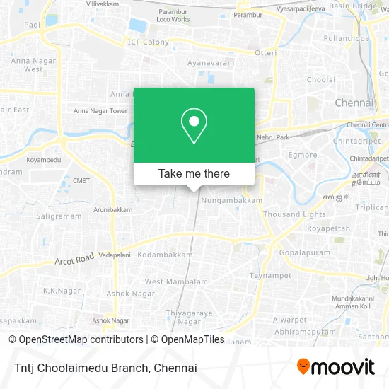 Tntj Choolaimedu Branch map