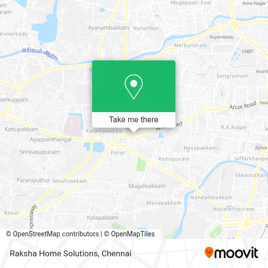 Raksha Home Solutions map