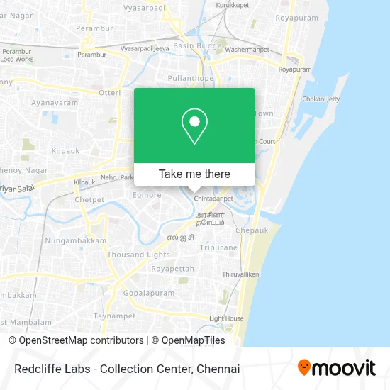 Redcliffe Labs - Collection Center map