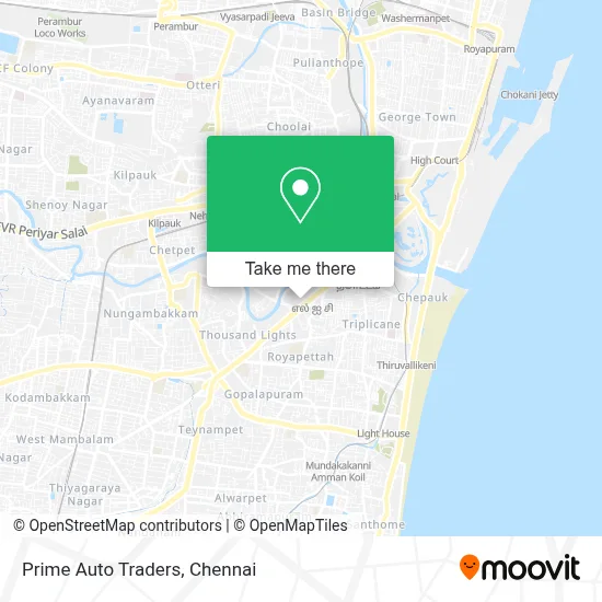 Prime Auto Traders map
