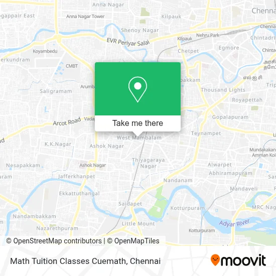 Math Tuition Classes Cuemath map