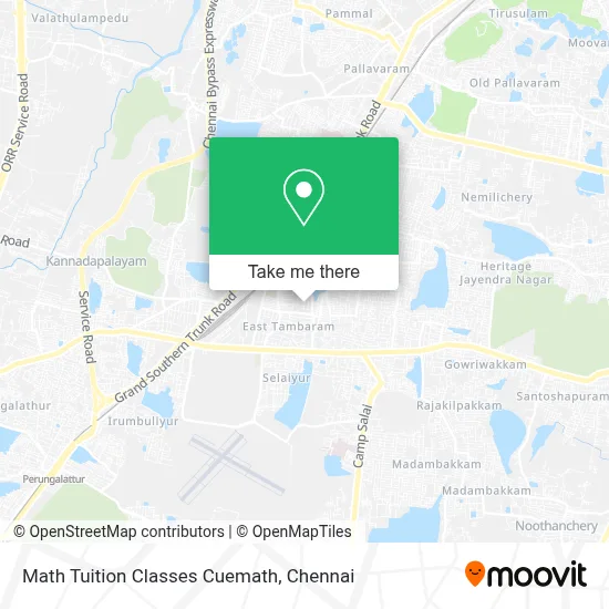 Math Tuition Classes Cuemath map