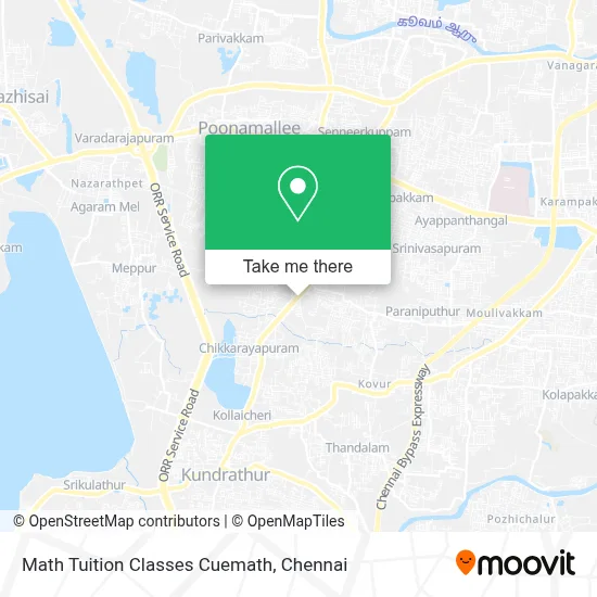 Math Tuition Classes Cuemath map