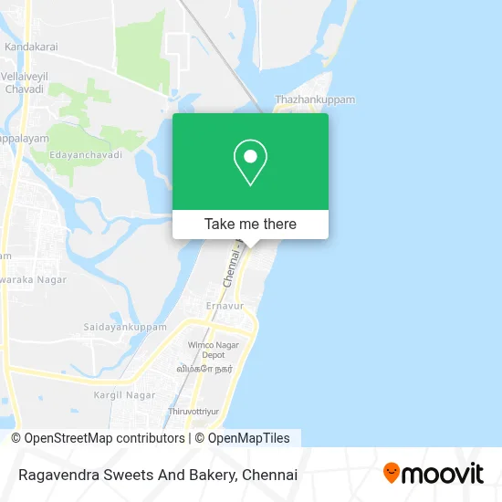 Ragavendra Sweets And Bakery map