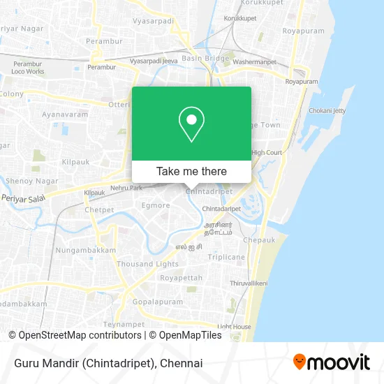 Guru Mandir (Chintadripet) map