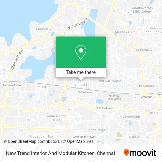 New Trend Interior And Modular Kitchen map