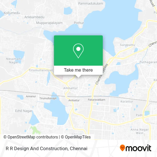 R R Design And Construction map