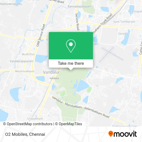 O2 Mobiles map