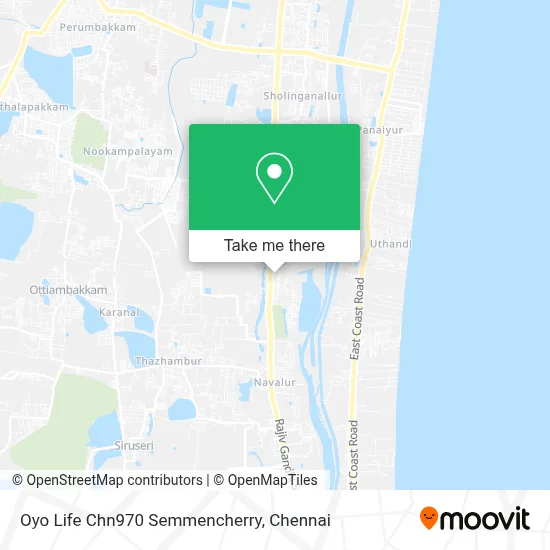 Oyo Life Chn970 Semmencherry map