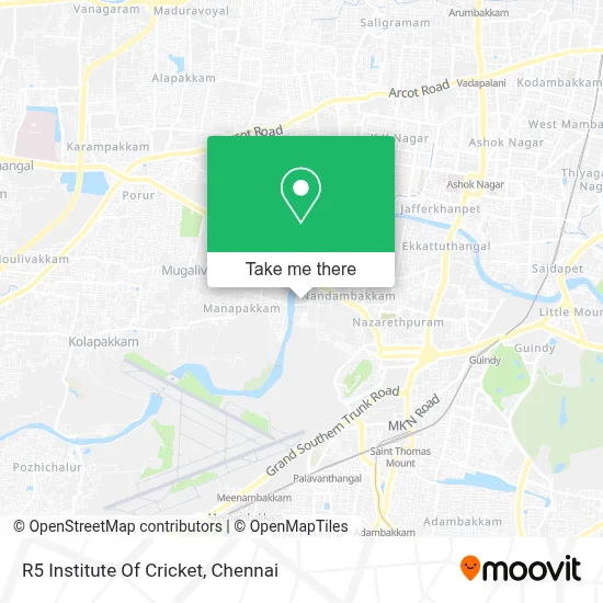 R5 Institute Of Cricket map