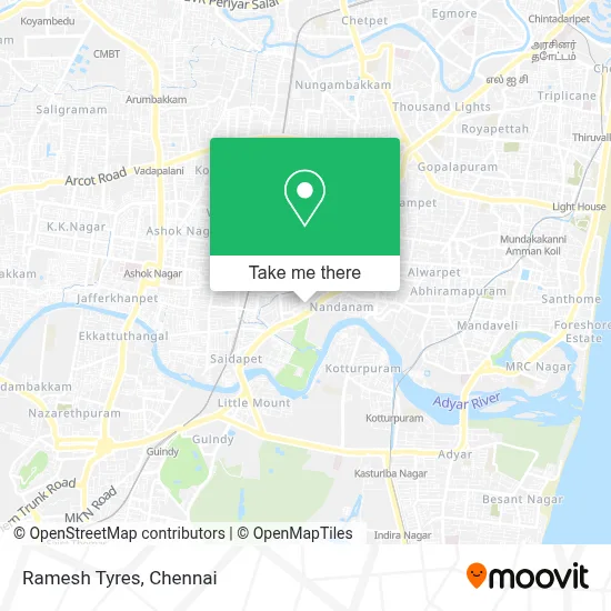 Ramesh Tyres map