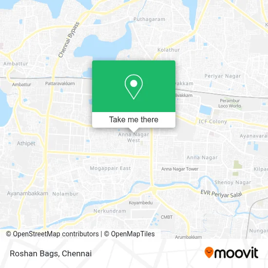 Roshan Bags map