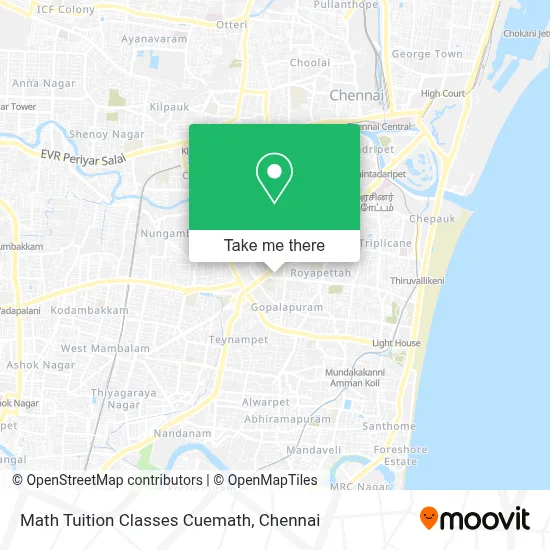 Math Tuition Classes Cuemath map