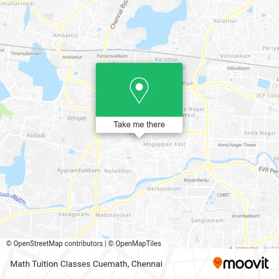 Math Tuition Classes Cuemath map