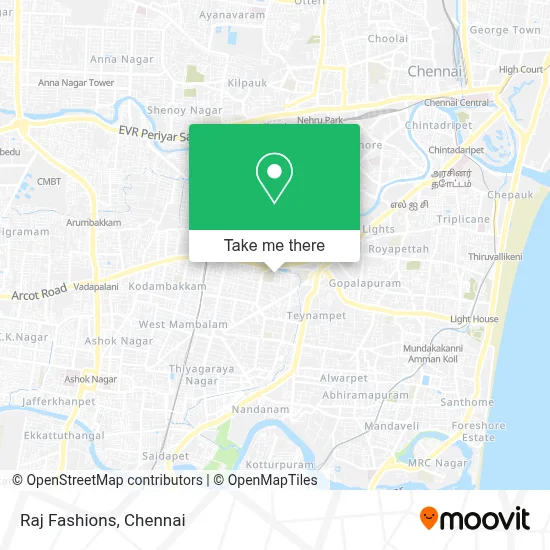 Raj Fashions map