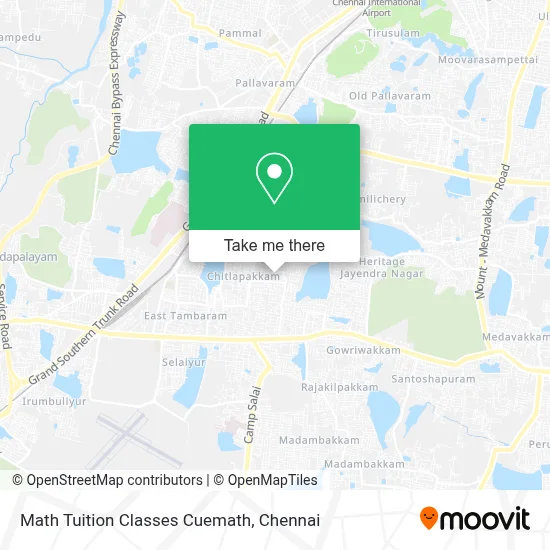 Math Tuition Classes Cuemath map