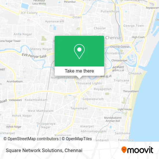 Square Network Solutions map