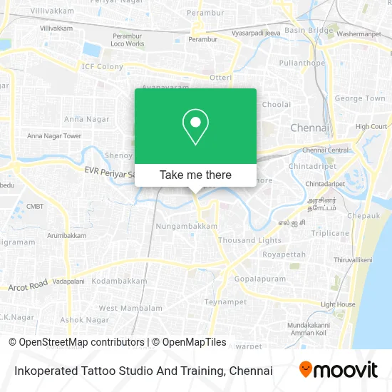 Inkoperated Tattoo Studio And Training map