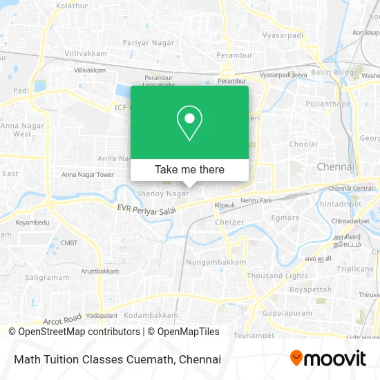 Math Tuition Classes Cuemath map