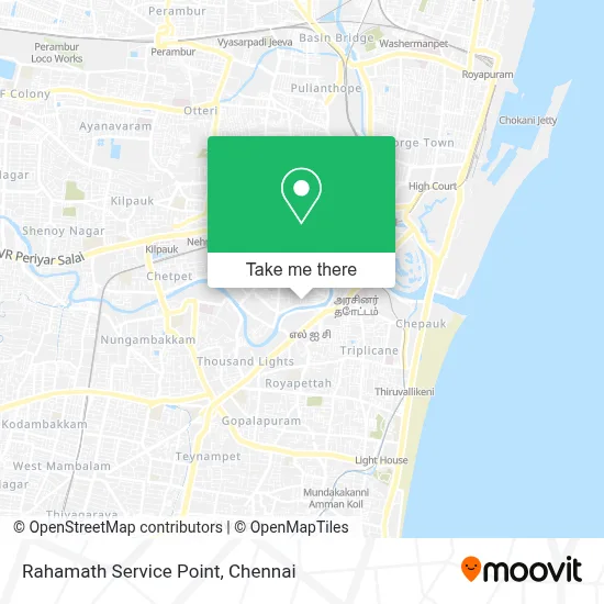 Rahamath Service Point map