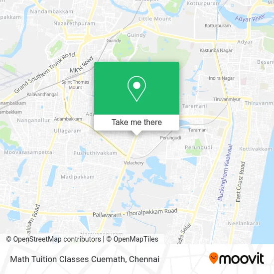 Math Tuition Classes Cuemath map