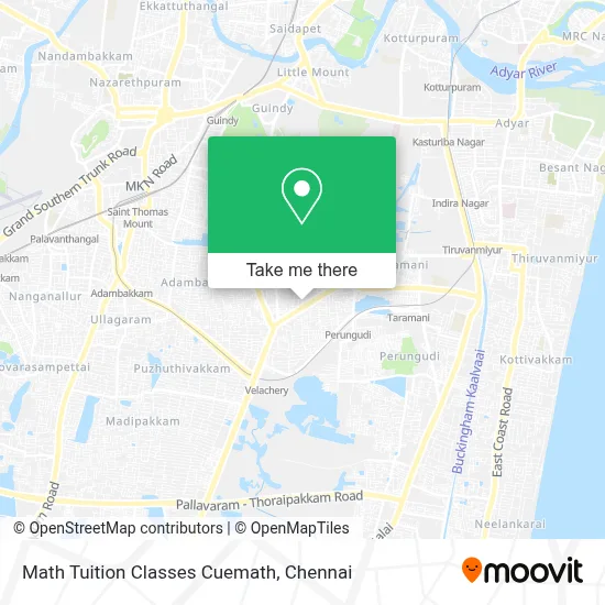 Math Tuition Classes Cuemath map