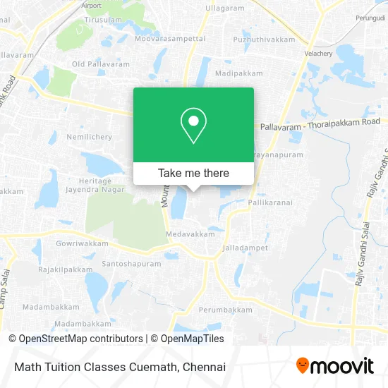 Math Tuition Classes Cuemath map