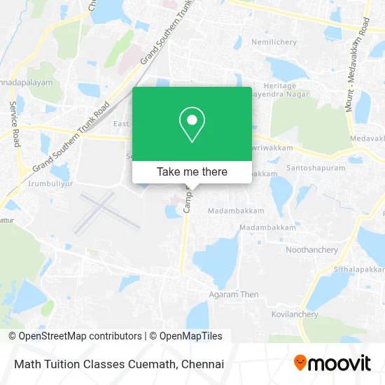 Math Tuition Classes Cuemath map