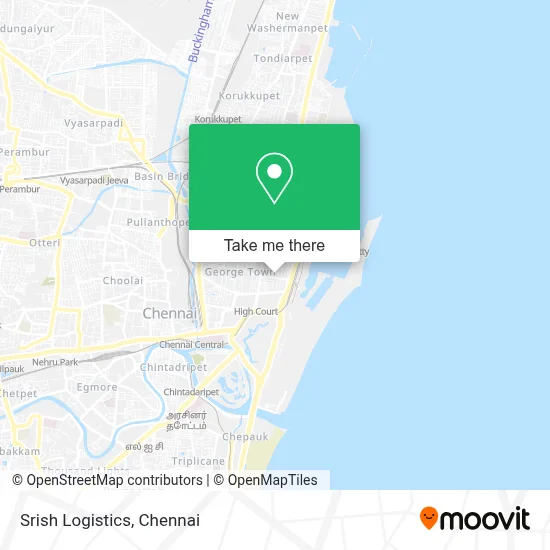 Srish Logistics map