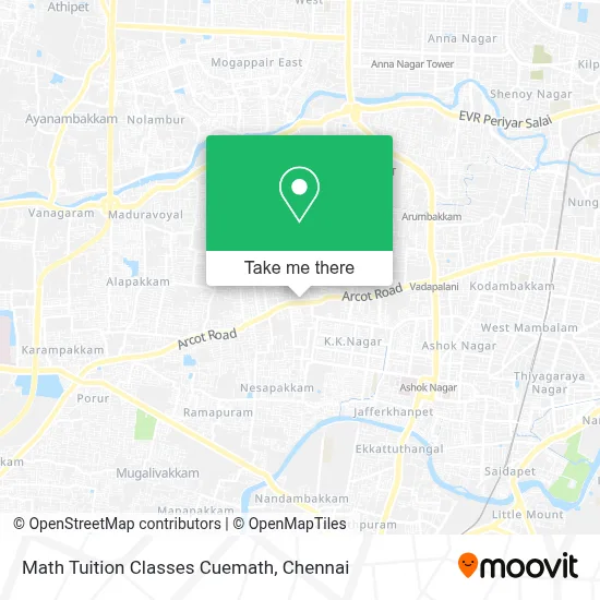 Math Tuition Classes Cuemath map