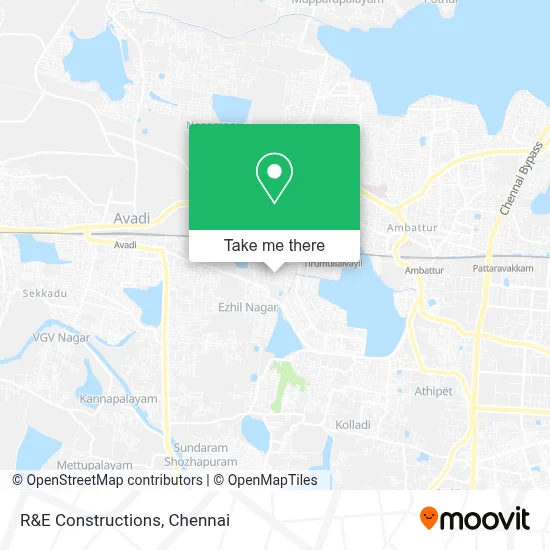 R&E Constructions map