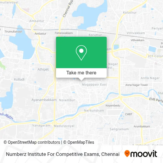Numberz Institute For Competitive Exams map
