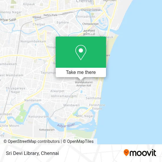 Sri Devi Library map
