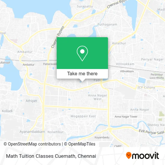 Math Tuition Classes Cuemath map