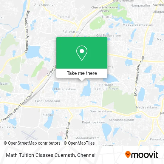Math Tuition Classes Cuemath map