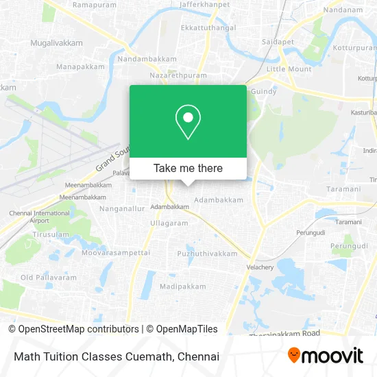 Math Tuition Classes Cuemath map