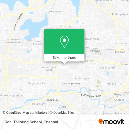 Rani Tailoring School map
