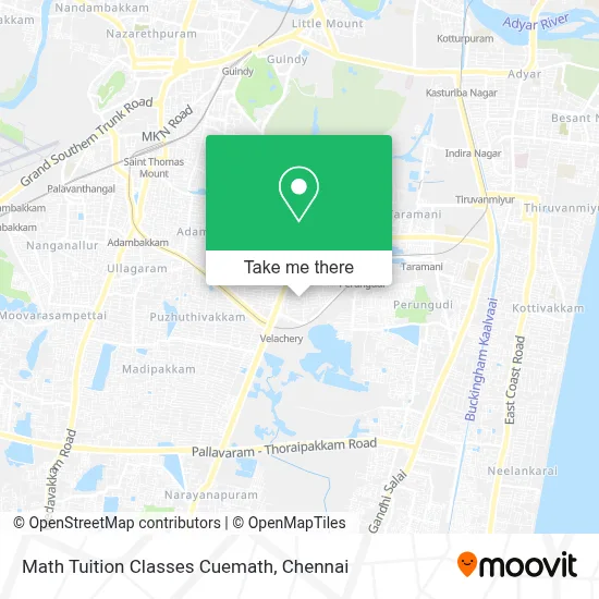 Math Tuition Classes Cuemath map