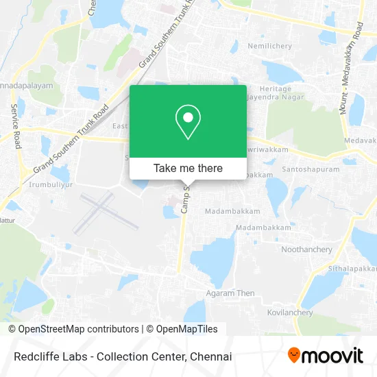 Redcliffe Labs - Collection Center map