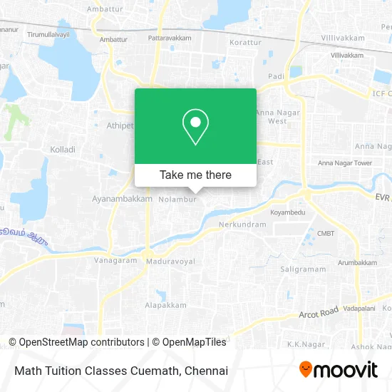 Math Tuition Classes Cuemath map