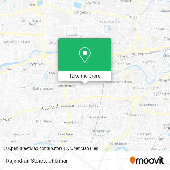 Rajendran Stores map